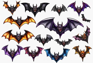 bat tattoo idea