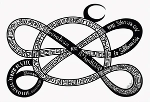 An infinity symbol with Proverbs 10:22 centered underneath. tattoo idea