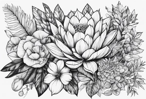 Plants that are not flowers tattoo idea