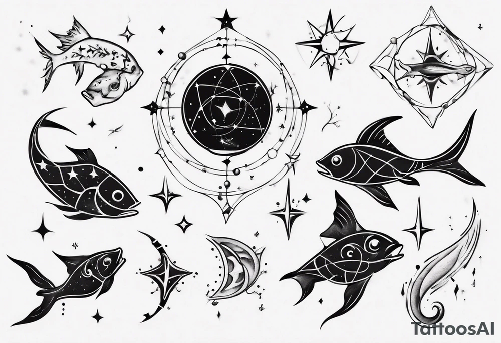pisces Constellation tattoo idea