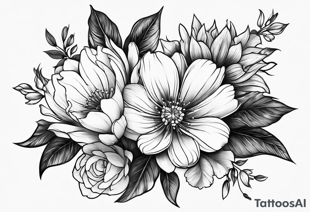 Flowers tattoo idea