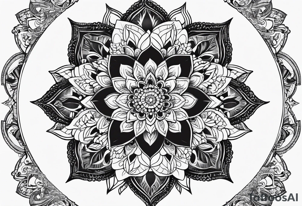 Mandala lace ankle tattoo tattoo idea