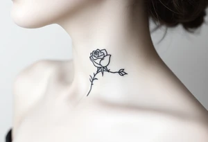 Rose and thorns tattoo idea