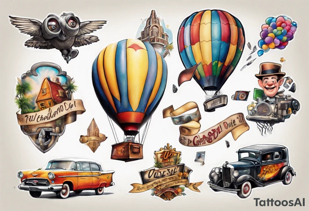 up! movie tattoo idea
