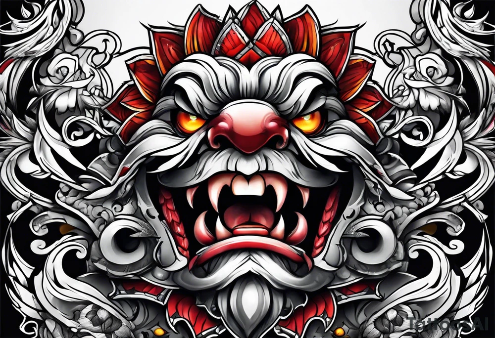 Angry tattoo idea