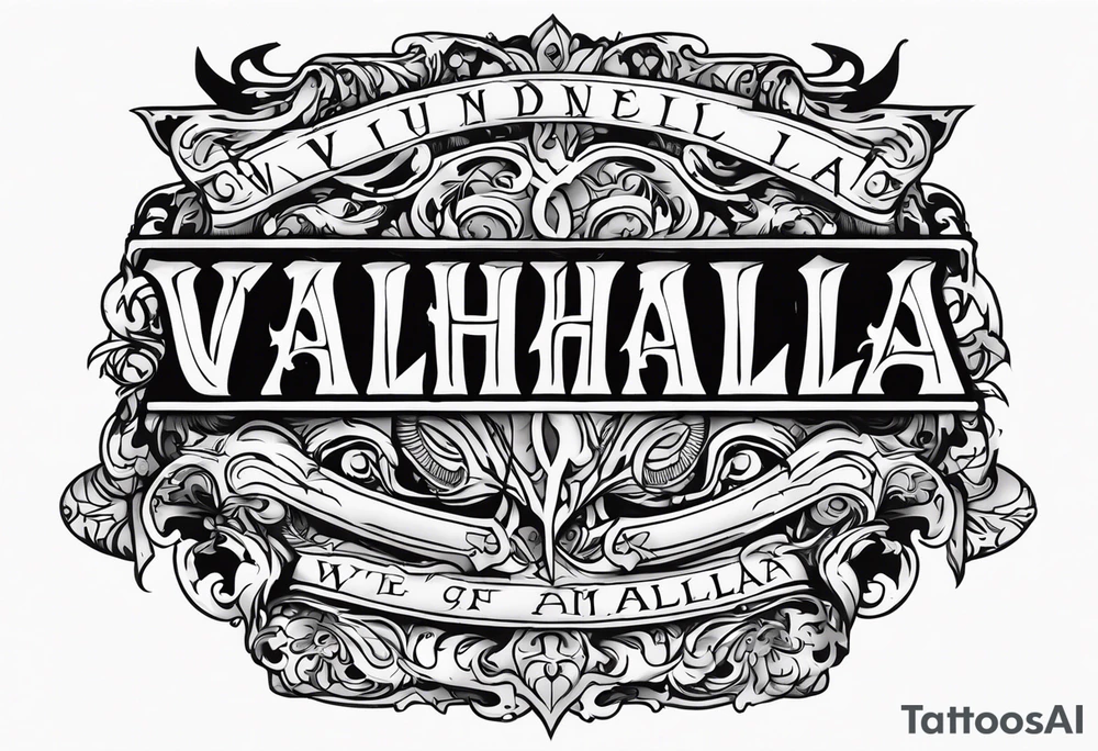 valhalla wounded tattoo idea