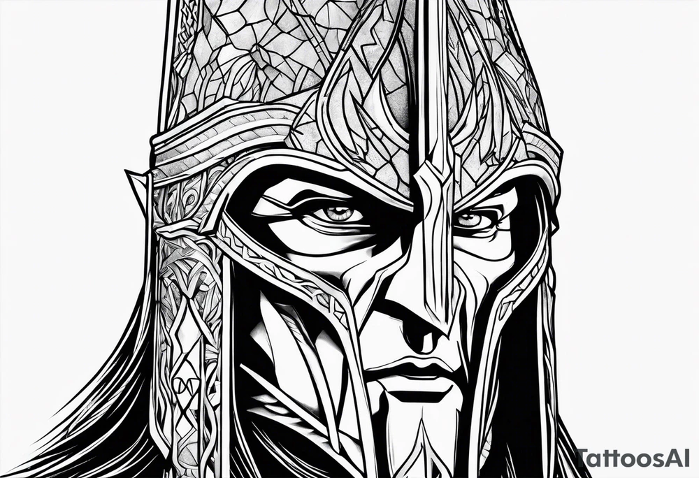 Helm of sauron tattoo idea