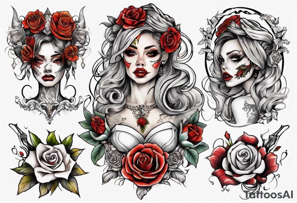 corps bride tattoo idea