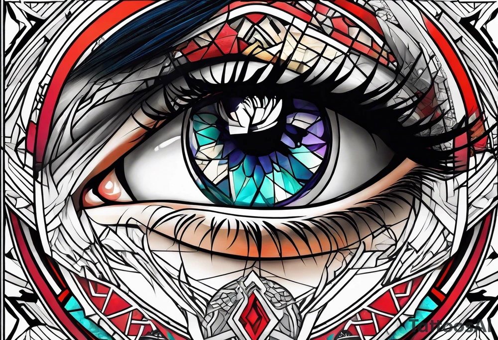 Byakugan eyes tattoo idea