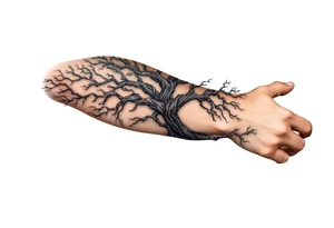 Tree covering entire arm/hand tattoo idea