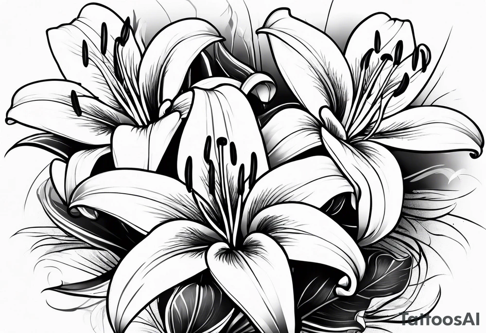 Lillies tattoo idea