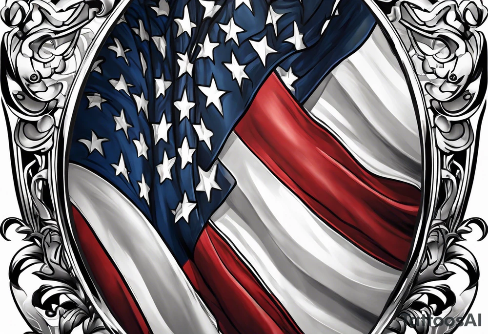 American flag tattoo idea