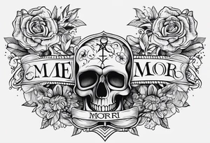 Memento mori sleeve tattoo design tattoo idea