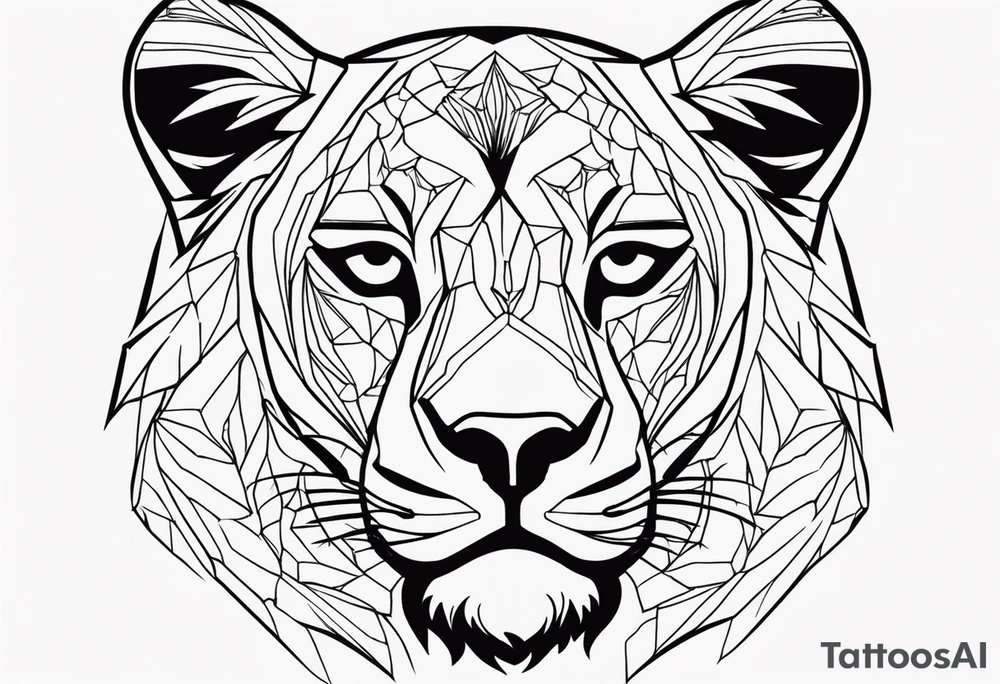 Lioness tattoo idea
