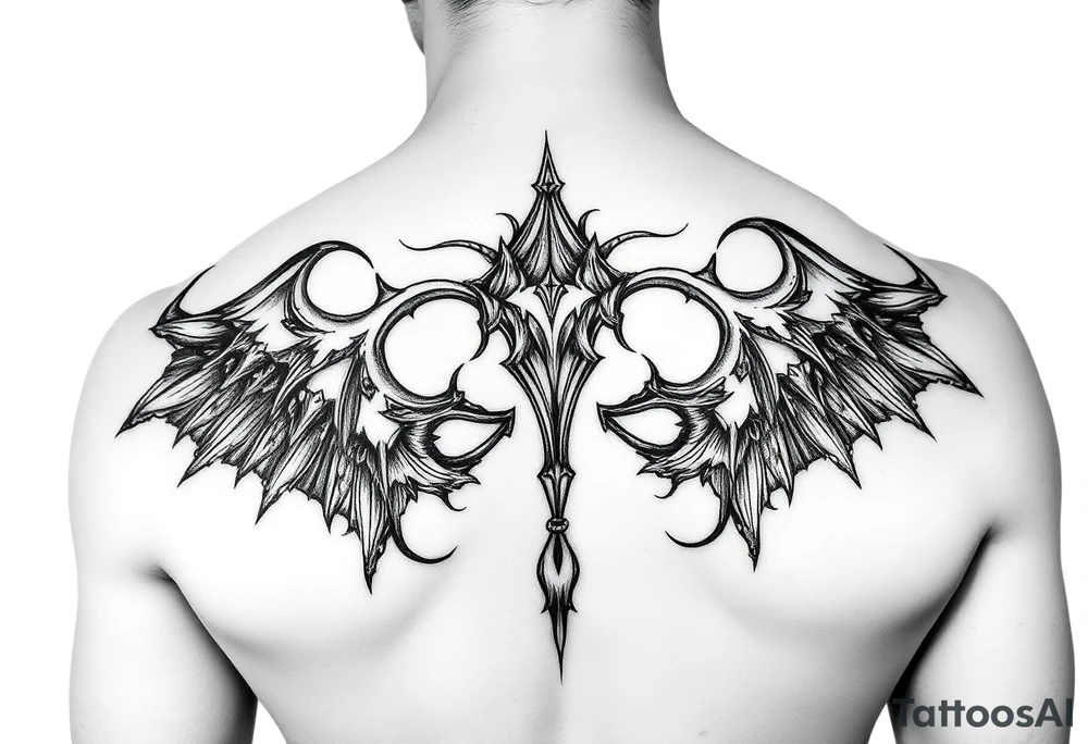 kinky fetish latex dominatrix tattoo idea