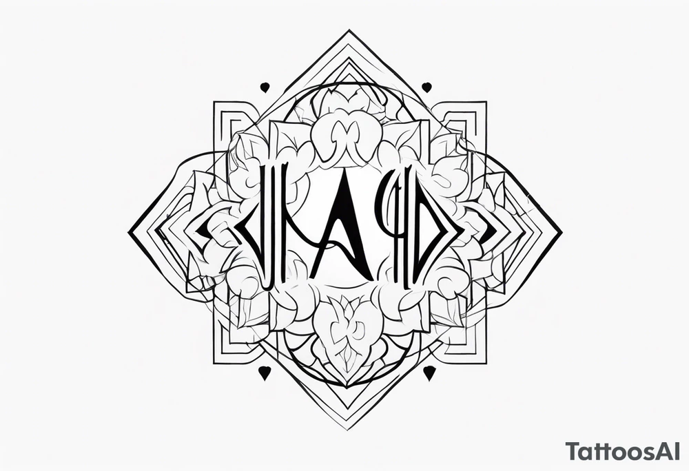 lettering tattoo idea