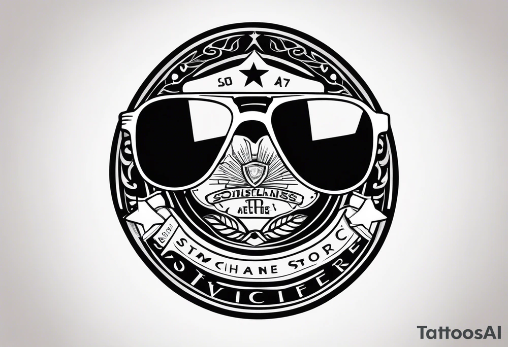 sunglasses Officer tattoo idea