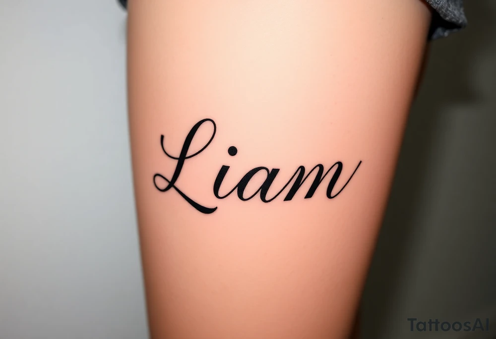 Graffiti lettering "Liam" tattoo idea