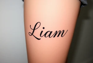 Graffiti lettering "Liam" tattoo idea
