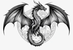 Dragon wings tattoo idea