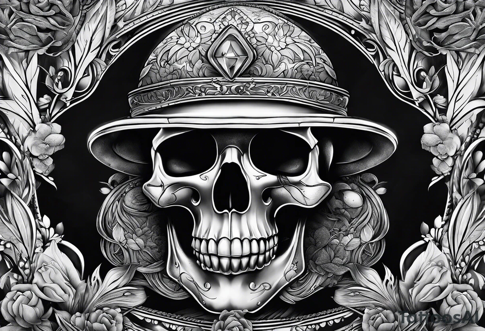 Tomb with smoke tattoo idea