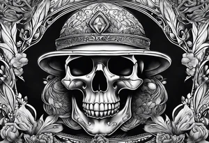 Tomb with smoke tattoo idea