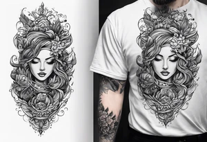 computer processor in fire tattoo idea