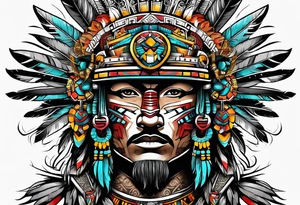 Aztec warrior tattoo idea