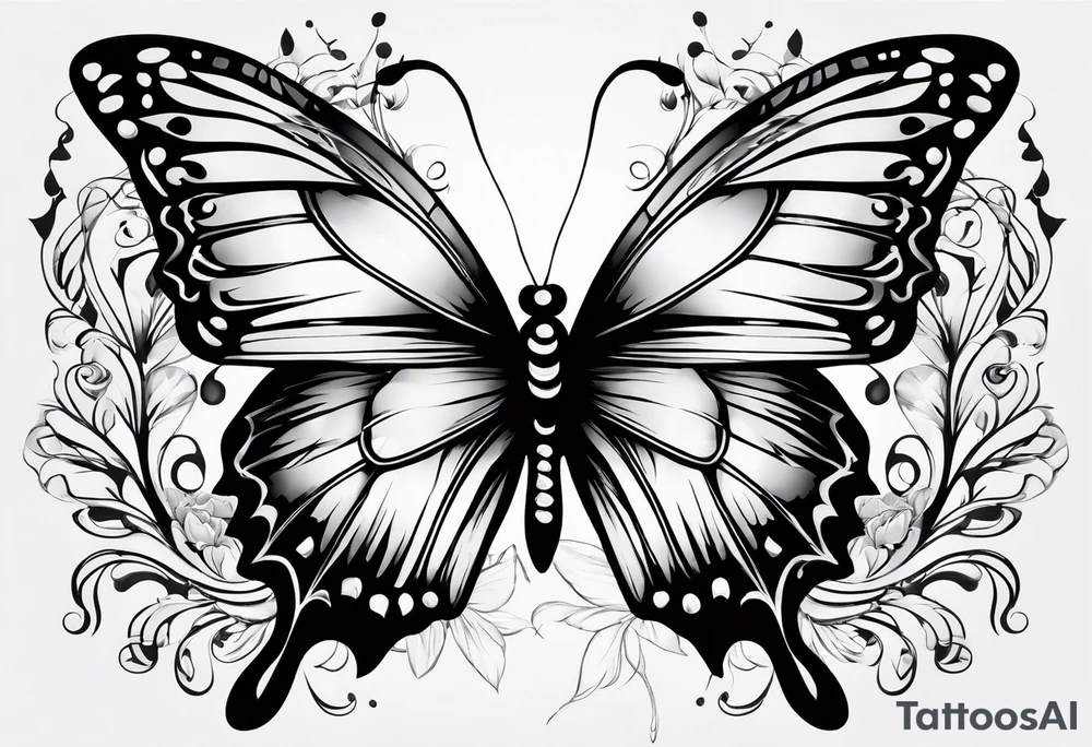 Butterflies tattoo idea