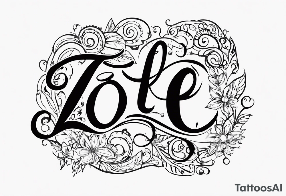 Has my 4 kids names in it Zoe, Damian, Ramiro, Tatum tattoo idea