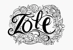 Has my 4 kids names in it Zoe, Damian, Ramiro, Tatum tattoo idea