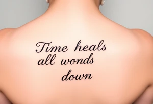 Time heals all wounds down tattoo idea