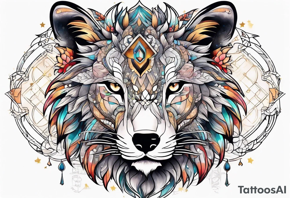 Constellation, animal tattoo idea