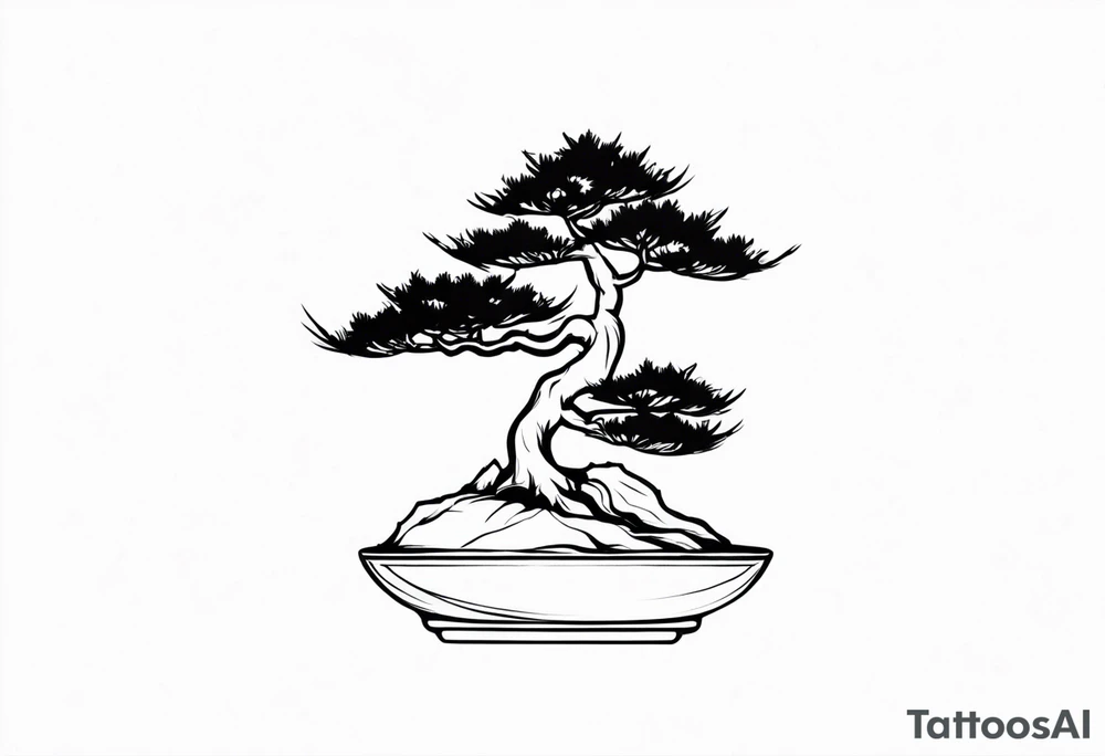 bonsai tree tattoo idea