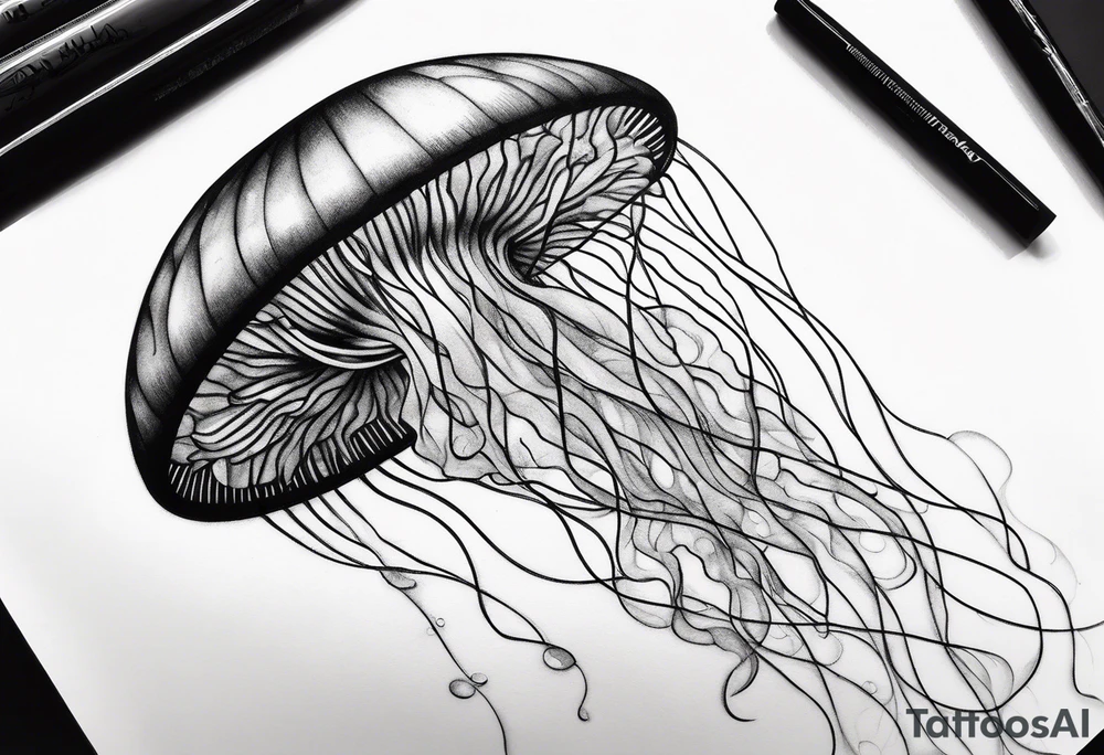 Beautiful Jellyfish tattoo idea