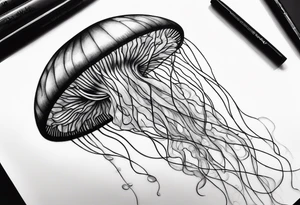 Beautiful Jellyfish tattoo idea