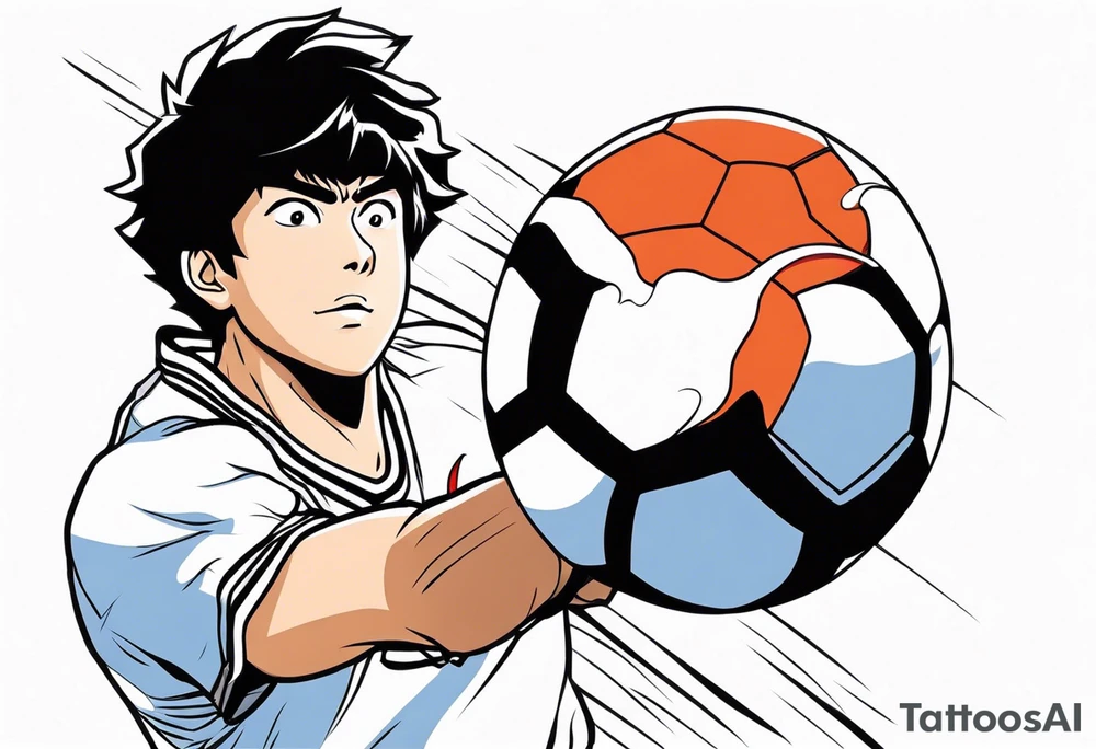 Captain Tsubasa and ball tattoo idea