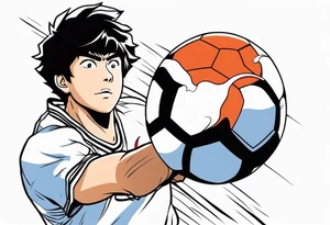 Captain Tsubasa and ball tattoo idea