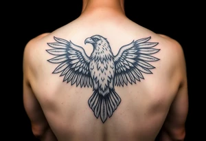 Indigenous eagle tattoo idea