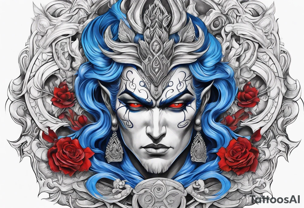 hades symbols blue and red
shadowns tattoo idea