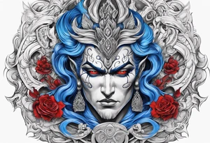 hades symbols blue and red
shadowns tattoo idea