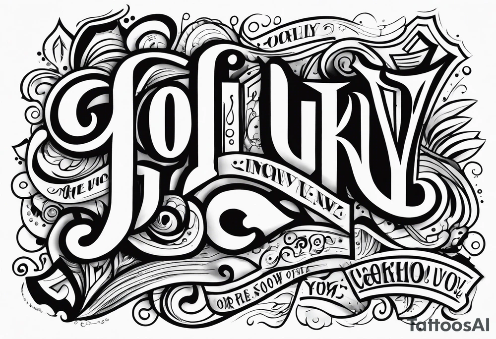 If only you knew tattoo idea