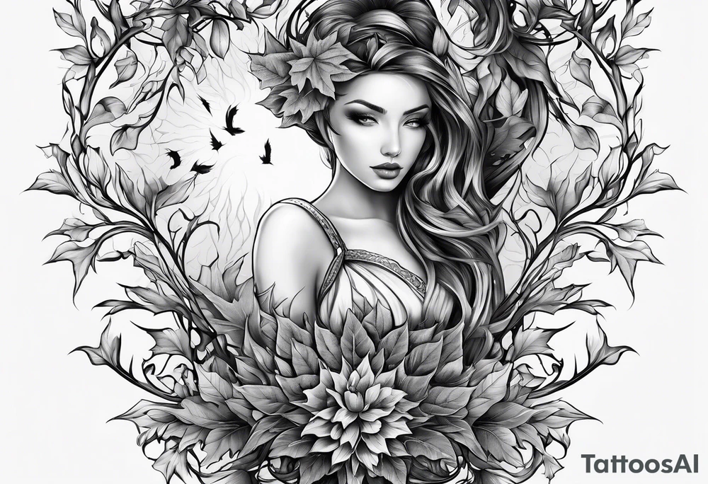 Maple seed tattoo idea