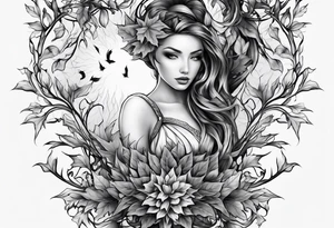 Maple seed tattoo idea