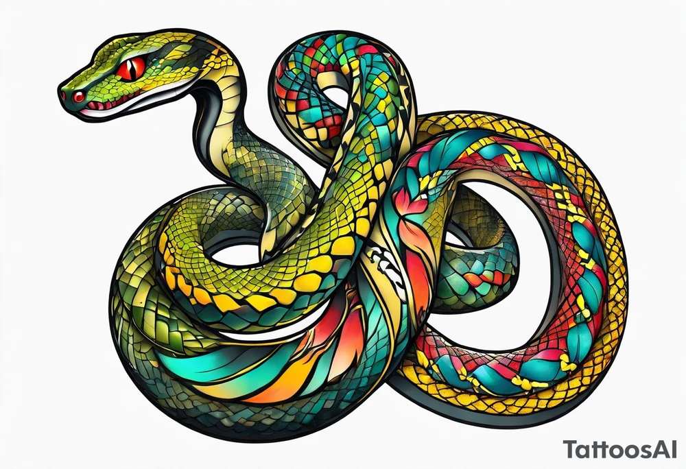 Binding snake tattoo idea
