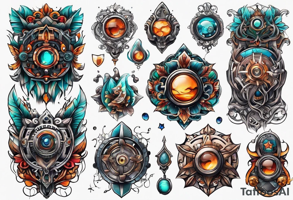 Blend organic and circuitry arm tattoo tattoo idea