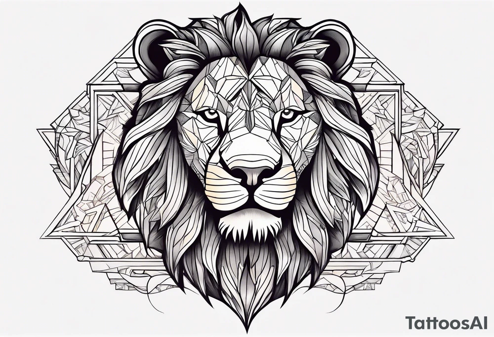 letters j a s t i, inisde of a lion tattoo idea