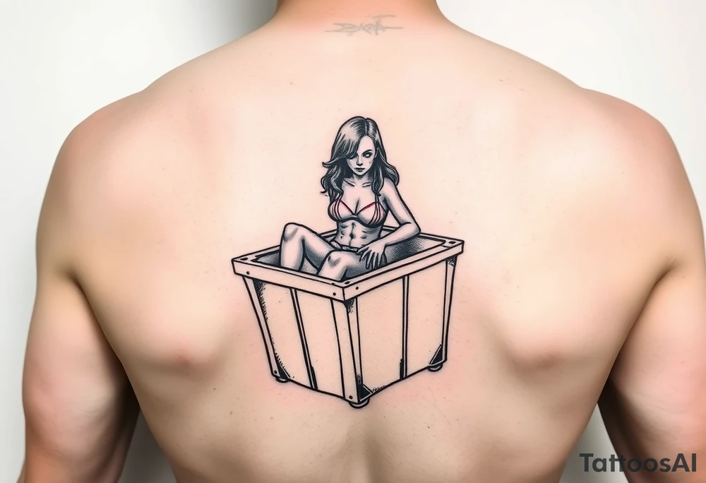 Dead woman in a dumpster tattoo idea