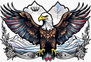 American Eagle clothing chest tattoo tattoo idea