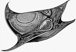 manta ray tattoo idea